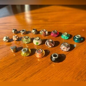 Lot of 17 Sterling Silver Charms